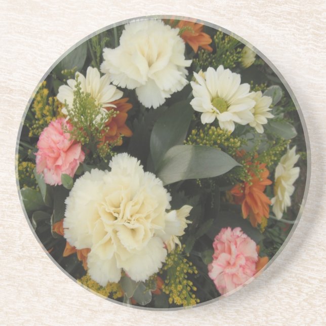 Posavasos Coaster Carnation Bouquet (Frente)