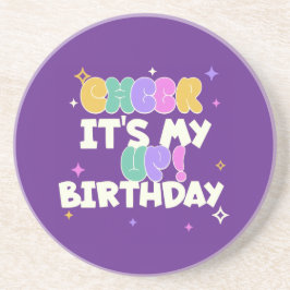 POSAVASOS COASTER DE ARENISCA PARA ANIMAR EL CUMPLEAÑOS 