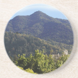 Posavasos Coaster de arenisca Torre de la iglesia Mt Tamalpa