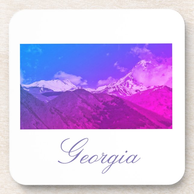 Posavasos Coaster de Arquitectura Georgia Kazbegi (Frente)
