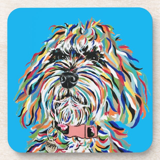 POSAVASOS COASTER DE BERNESEDOODLE (Frente)