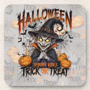 Posavasos Coaster de Halloween del Vampiro Espeluznante Truc
