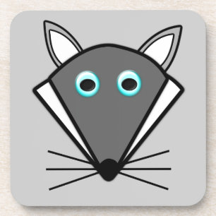 Posavasos Coaster de lobo de Halloween lindo