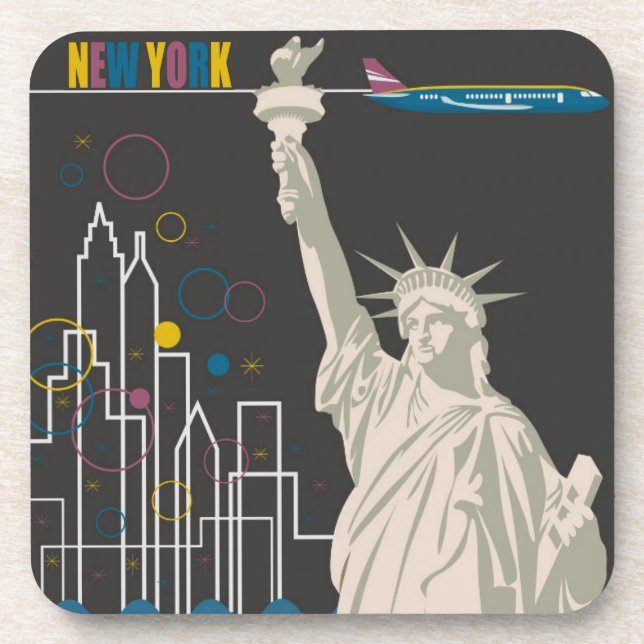 Posavasos Coaster de Nueva York (Frente)
