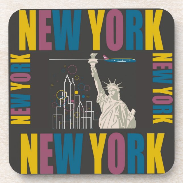 Posavasos Coaster de Nueva York (Frente)