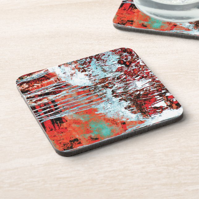 Posavasos Coaster de plástico duro: pulso de corrosión (Lado Izquierdo)