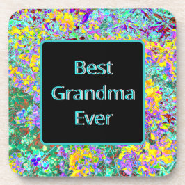 Posavasos Coaster for Grandmother - "Best Grandma Ever" 