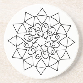 Posavasos Coaster - Mandala para colorear