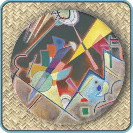 Posavasos COASTER REDONDO - "Tiefes Braun" - Kandinsky