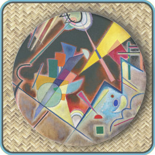 Posavasos COASTER REDONDO - "Tiefes Braun" - Kandinsky