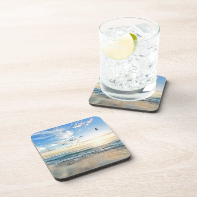 Posavasos Coaster Set-Beach (Lado Derecho)