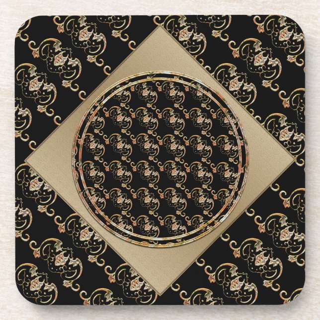 Posavasos Coaster Símbolo Chino de Murciélago (Frente)