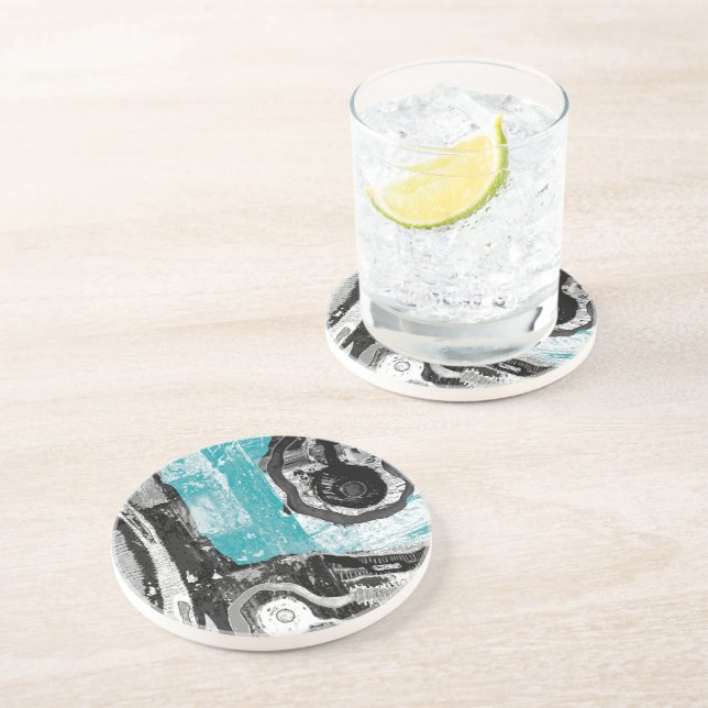 Posavasos Coaster - Surface Current Abstract Flow  (Lado)