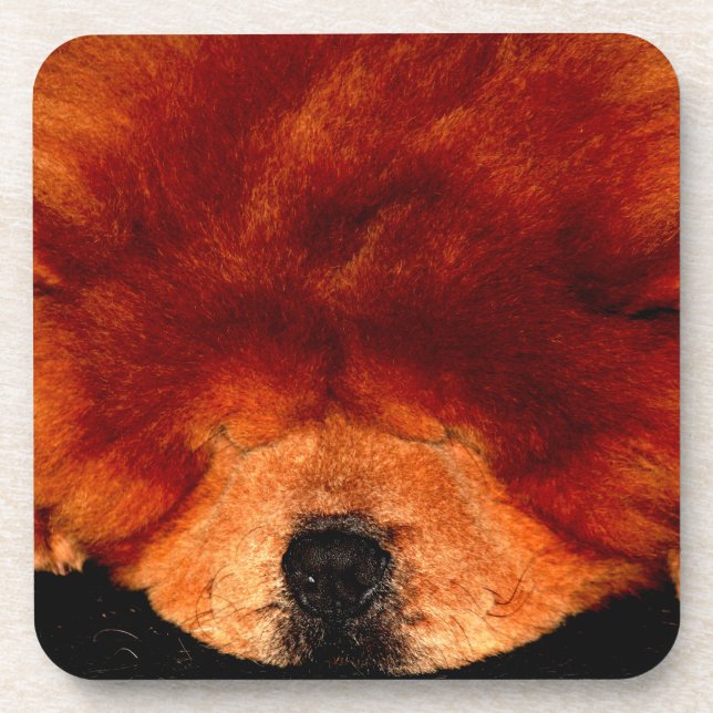 Posavasos Coastercino de Chow Chow durmiente (Frente)