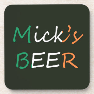 Posavasos Coastercnt de la bandera irlandesa de la cerveza d