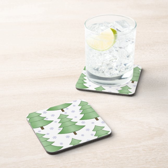 Posavasos Coasters de Árbol de Navidad (Lado Derecho)