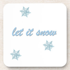 Posavasos Coasters Deja que nieve