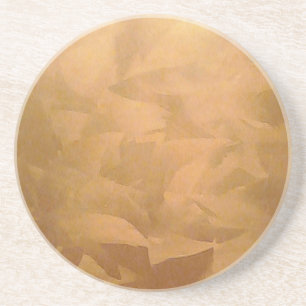 Posavasos Cobre metálico cepillado a mano