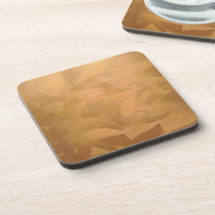 Posavasos Cobre metálico cepillado a mano
