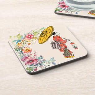 Posavasos Coca de Bebida para mujeres asiáticas