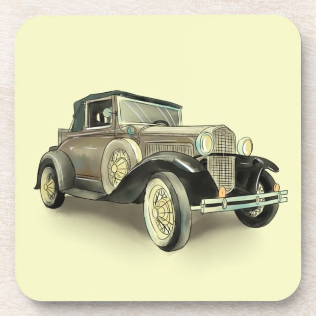 Posavasos Coche Antiguo  (Frente)