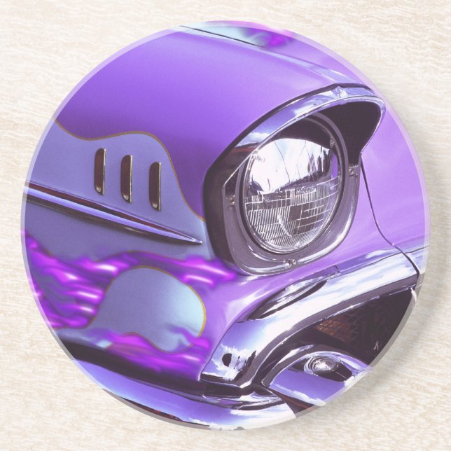 Posavasos Coche clásico: Chevrolet con la capilla llameante (Frente)