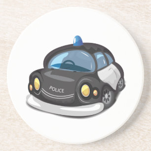 Posavasos Coche de policía vintage