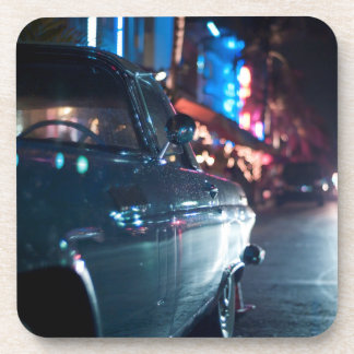 Posavasos Coche del vintage de la impulsión del océano