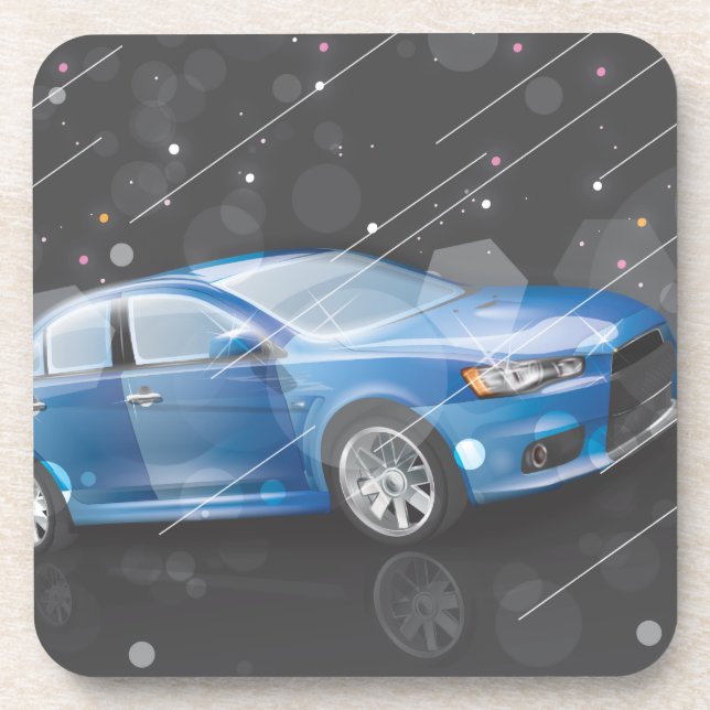 Posavasos Coche deportivo (Frente)