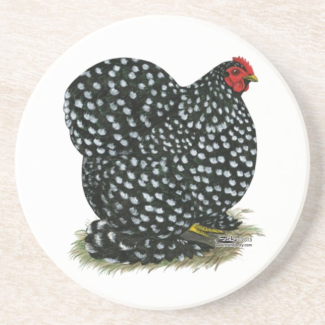 Posavasos Cochin Mottled Hen (Frente)