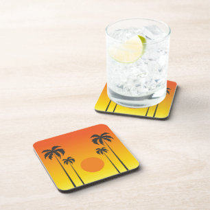 Posavasos Cocina de Bebida Sunset