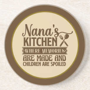 Posavasos Cocina de Nana linda arte de palabras cocina