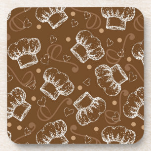 Posavasos Cocinar el modelo con el gorra del cocinero