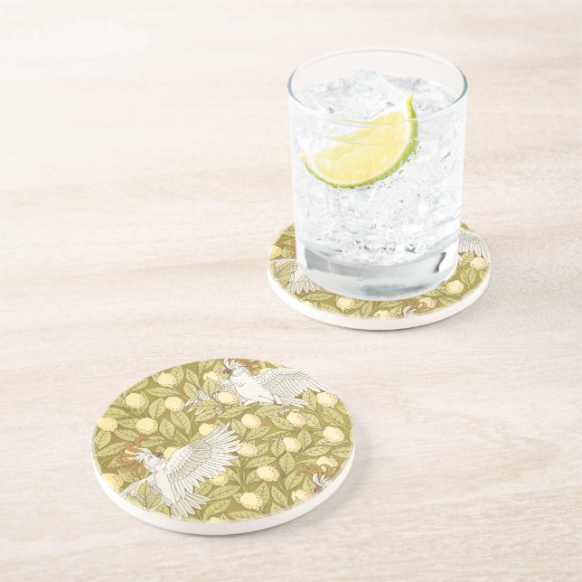 Posavasos Cockatoos vintage y lemones (Lado)