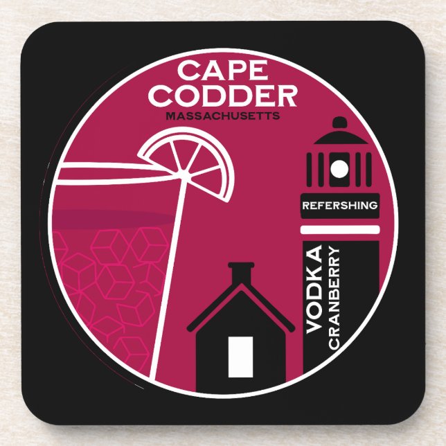 Posavasos Cocktail de Cape Codder (Frente)