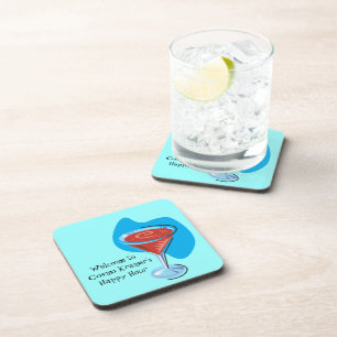 Posavasos Cocktail Hour_retro estilo Cosmo personalizado