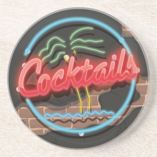 Posavasos Cocktails Nightclub Neon (Frente)