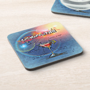 Posavasos Cóctel cosmopolita (#2 de 12 paquetes de recetas p