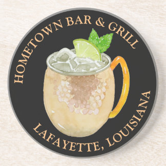 Posavasos Cóctel de mula de Moscú personalizado