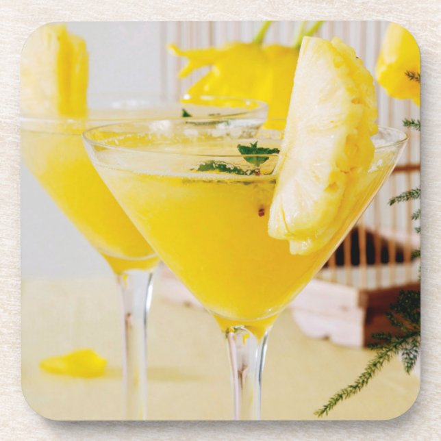 Posavasos Cóctel Fresca de piña y jengibre (Frente)