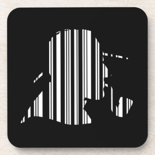 Posavasos CÓDIGO DE BARRAS DETECTIVES Patrón de código de ba