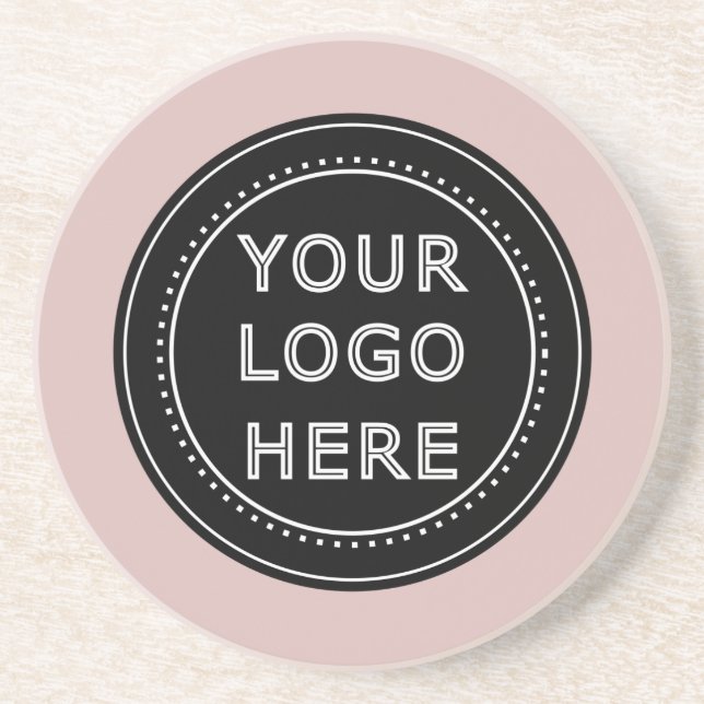 Posavasos Código QR negro elegante y elegante (Frente)