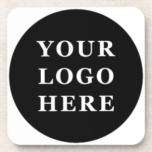 Posavasos Código QR negro elegante y elegante