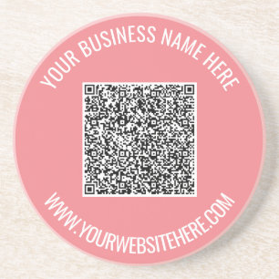 Posavasos Código QR y texto Personalizado Profesional Person