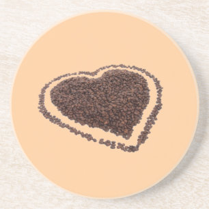 Posavasos Coffee Heart Coaster