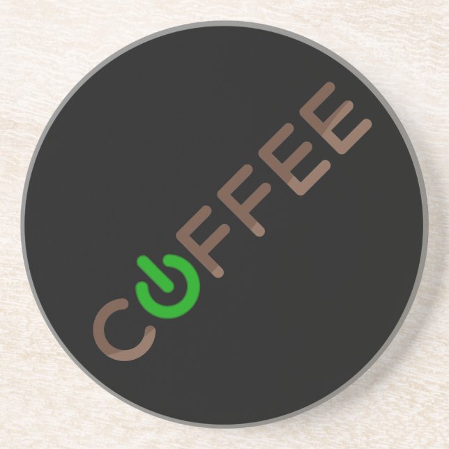 Posavasos Coffee Power (Verde) (Frente)