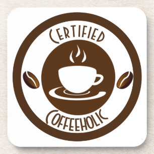 Posavasos CoffeeHolic Stamp Classic certificado