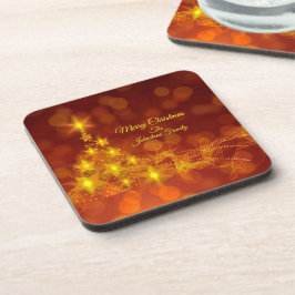 Posavasos Coincidencia Set Gold Stars Cambiar nombre de corc