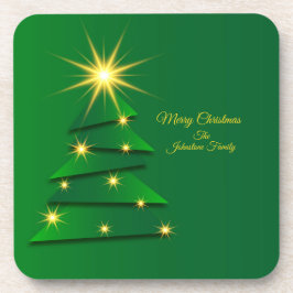 Posavasos Coincidir Set Green Tree Cambiar nombre plástico +