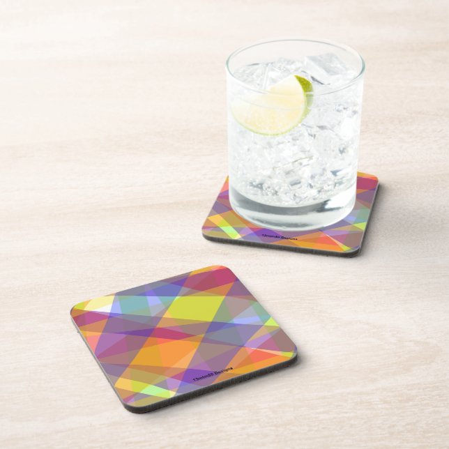 Posavasos Cojín de plástico - Geométrico ligero (Lado Derecho)